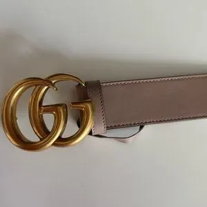 Gucci | Accessories | Gucci Gold Emblem Belt With Brown  display picture 2